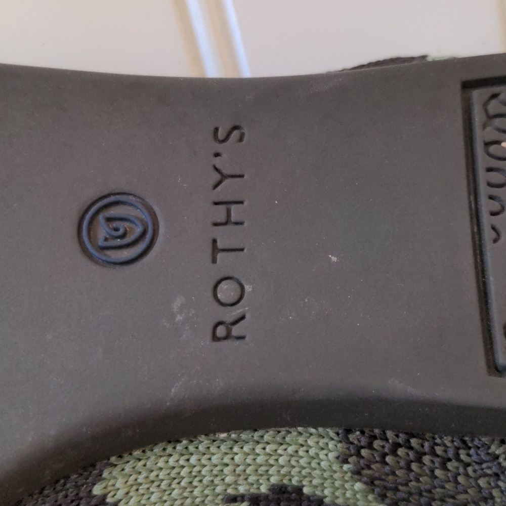 Rothy's Women's Size W7 The Point Green Camo Lightweight Slip On Flats China - Picture 9 of 10
